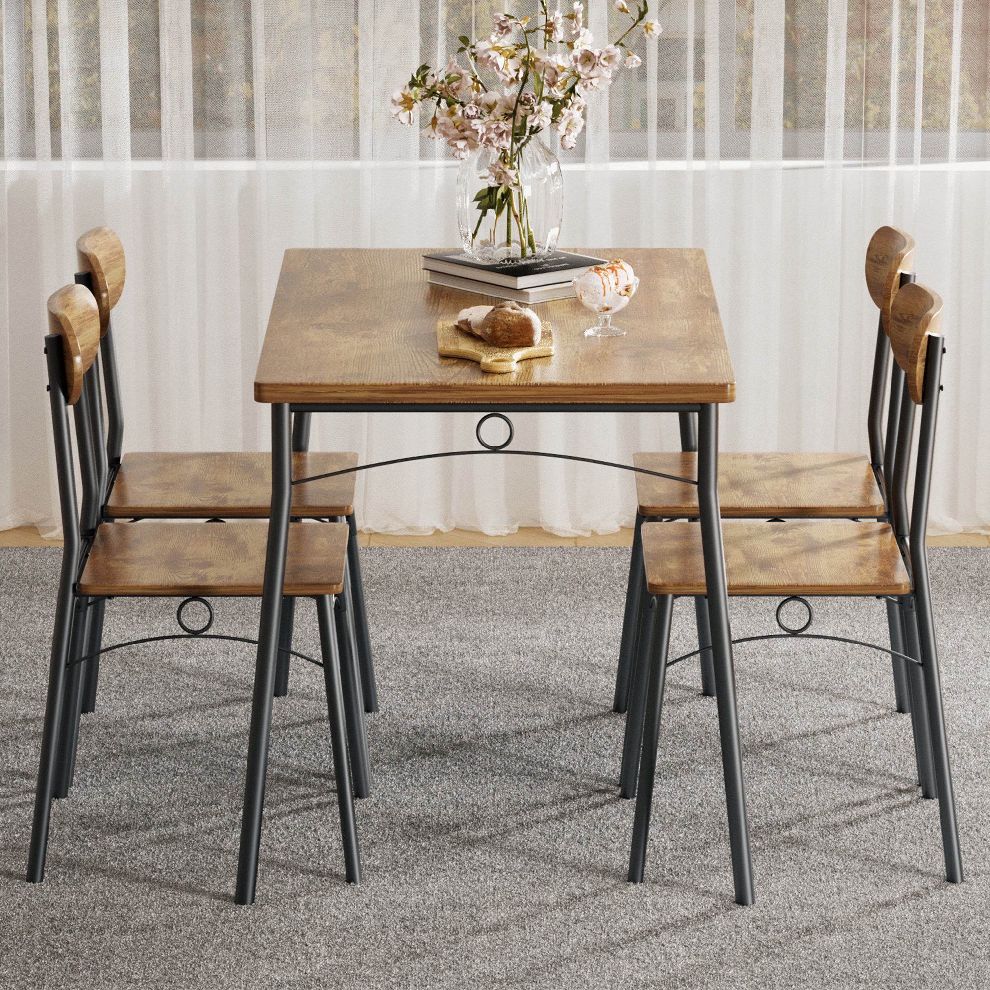 4 piece dining table discount
